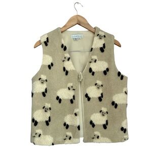 Woolrich Beige Sheep Pattern Vest